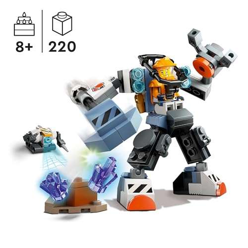 LEGO City Meca de Construcción Espacial, Traje del Espacio, Figura de Robot de Juguete, +6 años, Minifigura de Astronauta Piloto