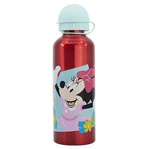 Botella de agua infantil reutilizable de aluminio de 530 ml de Minnie Mouse