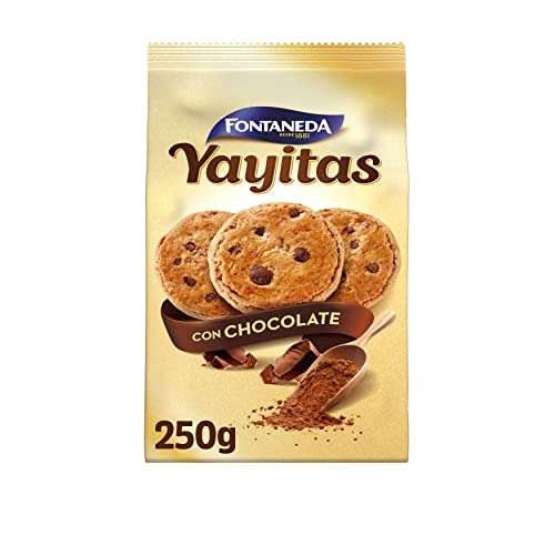 2 x Fontaneda Yayitas Galletas con Pepitas de Chocolate y Cacao 250g
