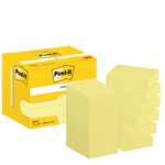 Pack de 12 Post-it × 100 hojas por bloc, color amarillo, 51 mm x 38 mm