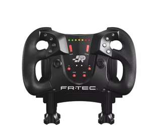 Volante - FR-TEC Formula Wheel, Vibración, Sensor electromagnético, Inclinación ajustable, Volante extraíble, con pedales