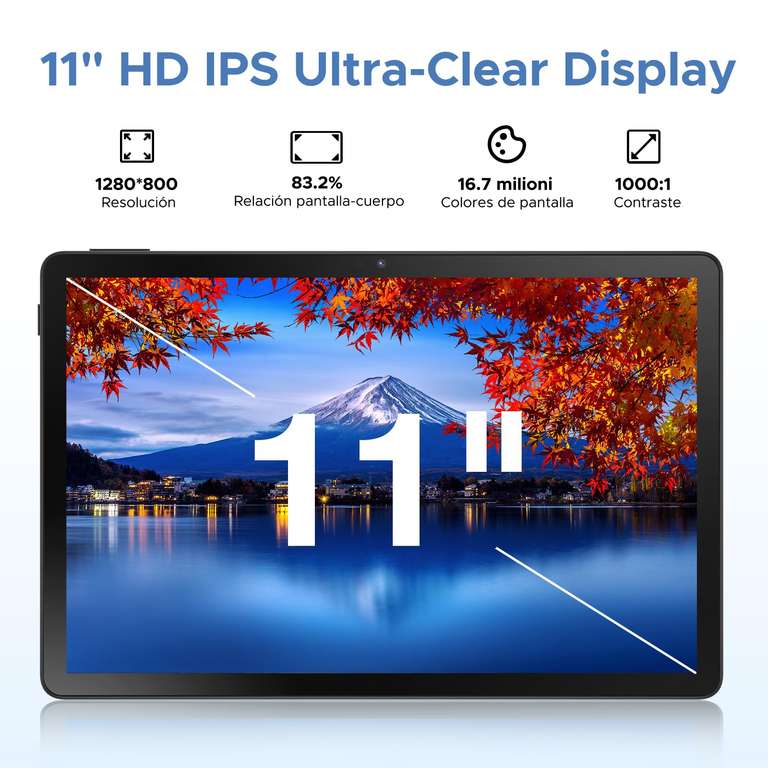 Tablet DOOGEE U11 11 Pulgadas - Android 16, 16GB RAM, 128GB ROM, 8580mAh
