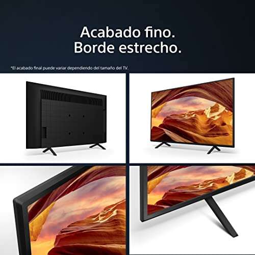 Sony BRAVIA KD43X75WL, 43 Pulgadas, TV LED con 4K HDR, Smart TV Google,  Procesador X1, Eco Pack, Asistentes de Voz, Bravia Core, Marco Fino »  Chollometro