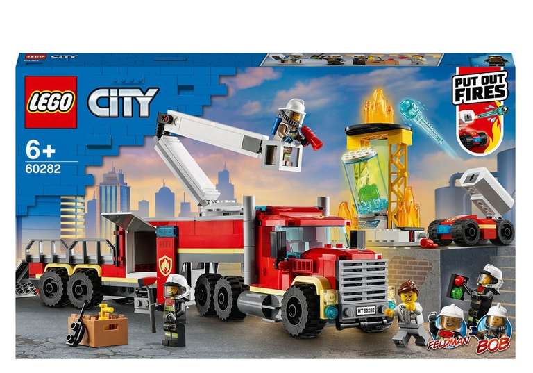 LEGO Camión de Bomberos de Juguete Unidad de Control de Incendios LEGO City Fire. Recogida gratis en tienda