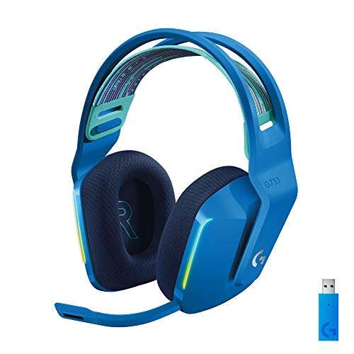 Logitech G733 LIGHTSPEED Auriculares con Micrófono Blue VO!CE Gaming LIGHTSYNC RGB Color Azul