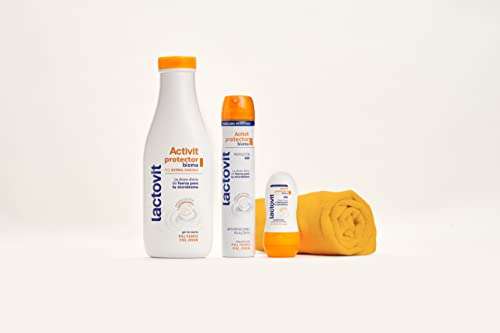 3 x Lactovit - Desodorante Roll On Protector Activit con L. Casei F, 0% de Alcohol, Anti-Irritaciones [Unidad 1'42€]