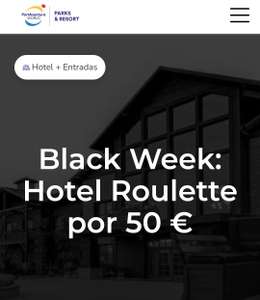 Black Week - Hotel Roulette + 2 días en Portaventura + 1 día Ferrari Land por 50€ (PxPm2)