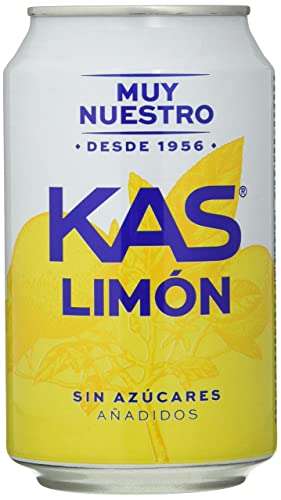 KAS Zero Limón 330 ml - Refresco de Limón sín Azúcar - Pack de 24