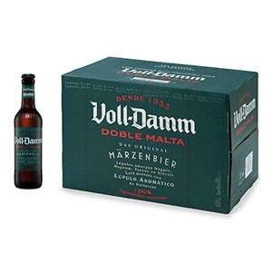 Damm - Cerveza Voll-Damm Doble Malta, Caja de 24 Botellas 33cl