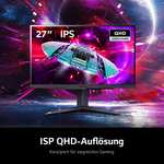 LG 27GR75Q-B - Monitor Gaming Ultragear, 27", IPS: 2560 x 1440px, 165Hz, NVIDIA G-Sync, AMD FreeSync Premium, HDR10