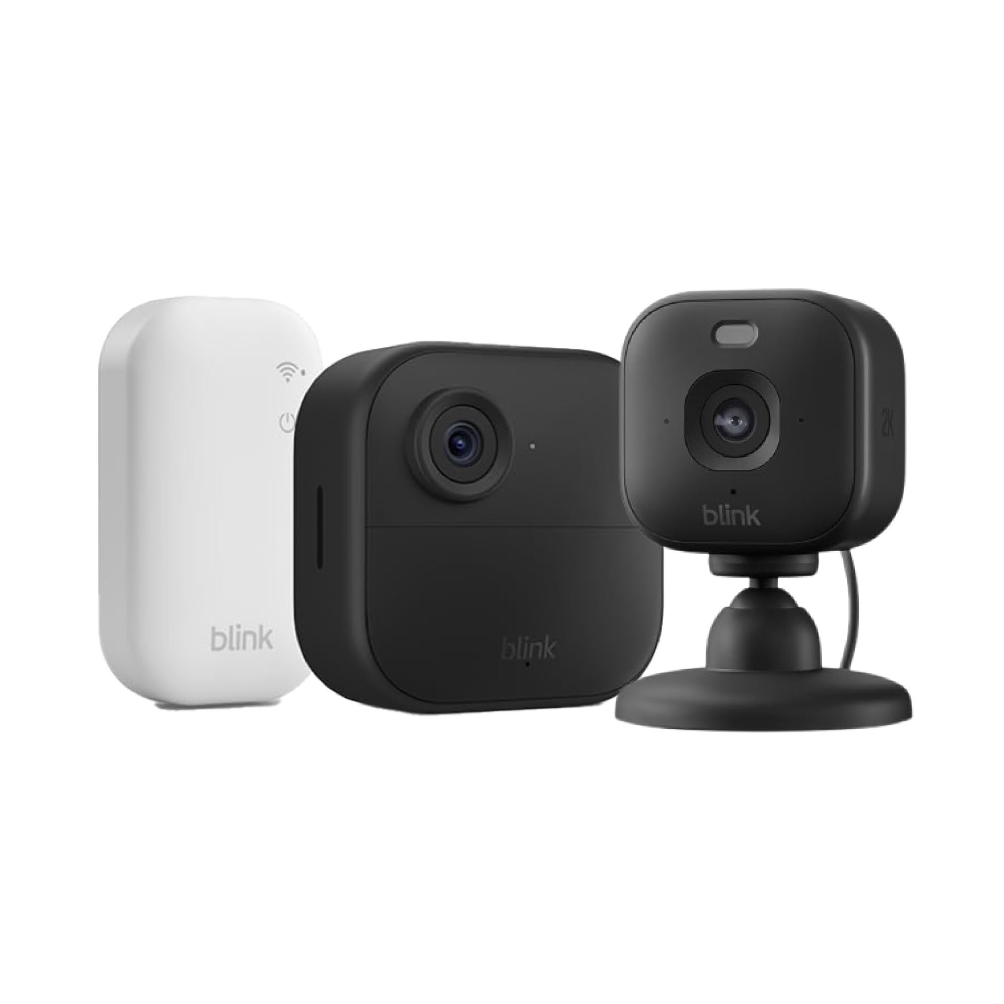 Blink Outdoor 4 Cámara + Blink Mini 2K+ Cámara (Negro), Sync Module Core incluido