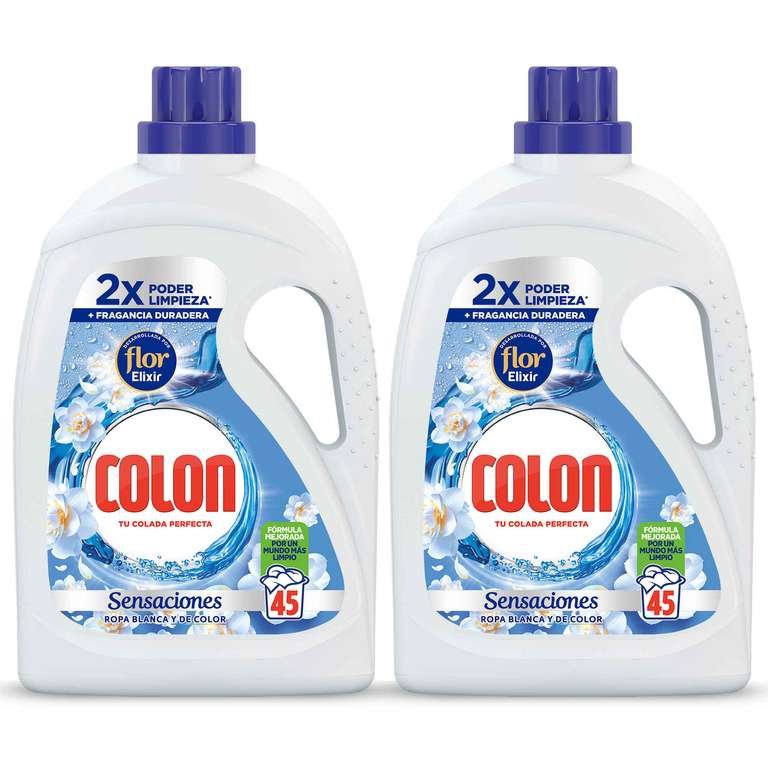 4 Colon Detergente para la Ropa Gel Sensaciones 180 lavados (4 x 45 lavados)