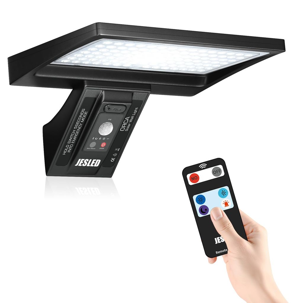 Lámpara Solar Exterior 104 LED con Sensor de Movimiento y Mando a Distancia [Al tramitar]