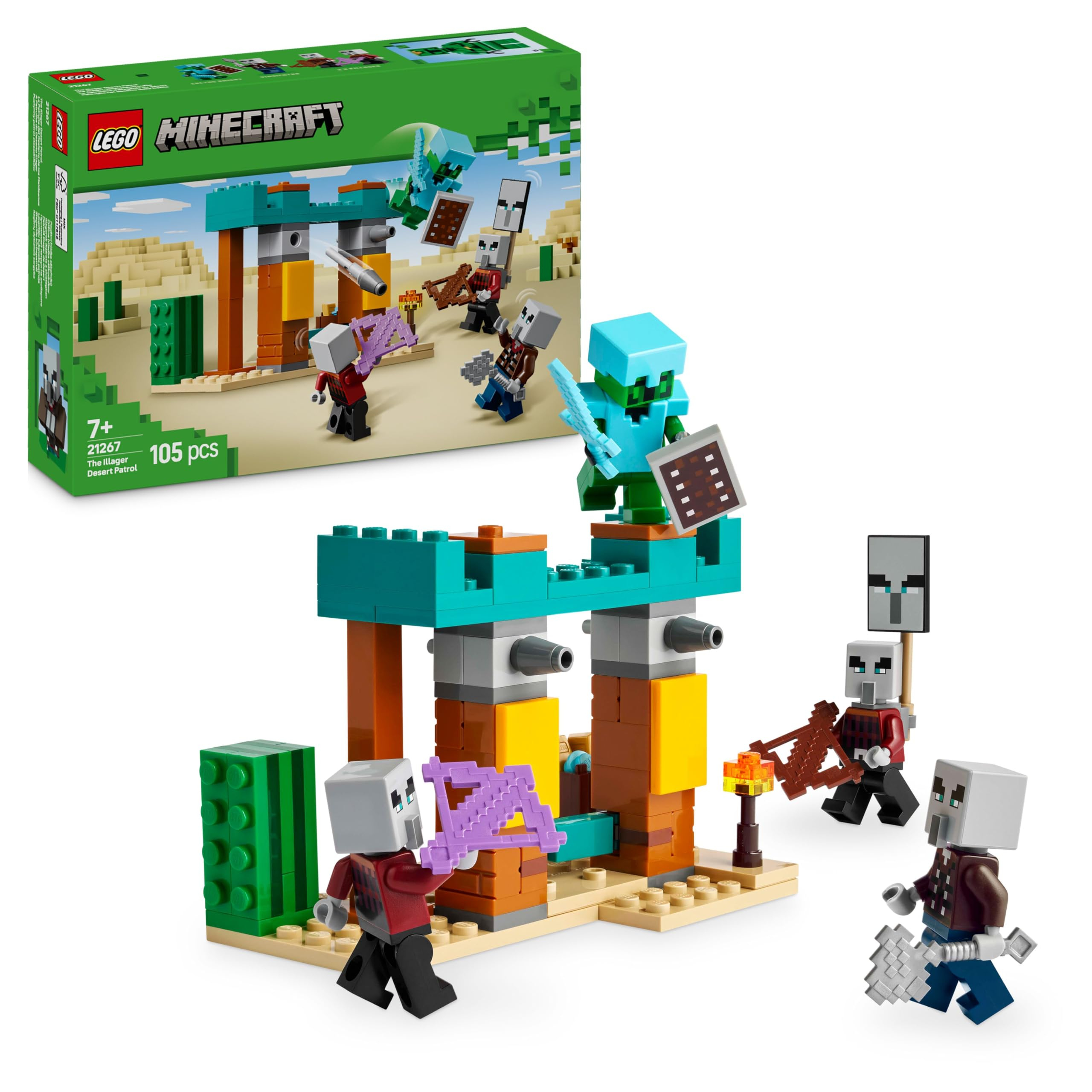LEGO Minecraft La Patrulla del Desierto de los Maldeanos