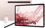 Samsung Galaxy Tab S8 con cargador, 11" (8GB RAM, 256GB, 5G, Android 12)