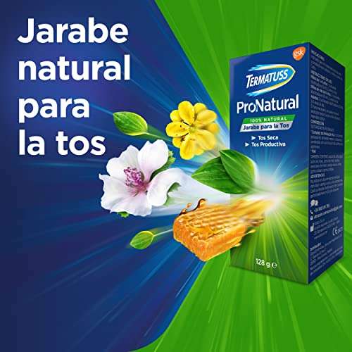 Termatuss Jarabe para la Tos con Miel y Complejo a Base de Plantas, Sin Gluten y 100% Natural, 128 g