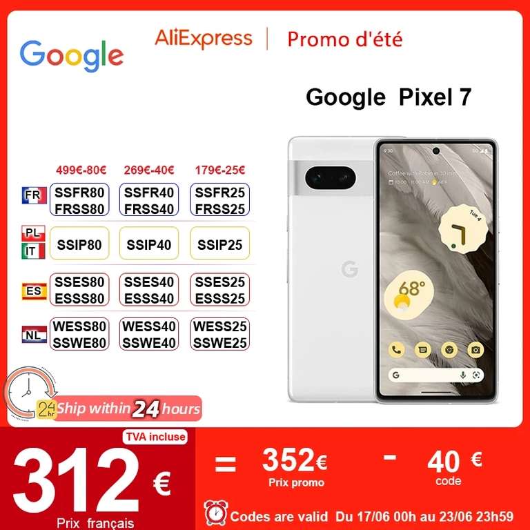 Google Pixel 7 5G, 8GB, 128GB/256GB