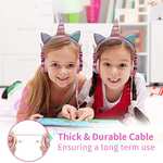 Auriculares Unicornio para Niños con Cable y Volumen Limitado
