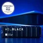 WD Black SN850 - 1TB SSD NVMe M.2 PCIe 4.0 con Disipador Térmico (7000 MB/s lectura, 5300 MB/s escritura)