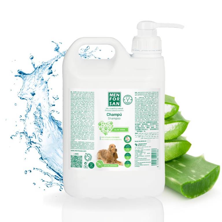 MENFORSAN Champú Aloe Vera Perros – 5 litros