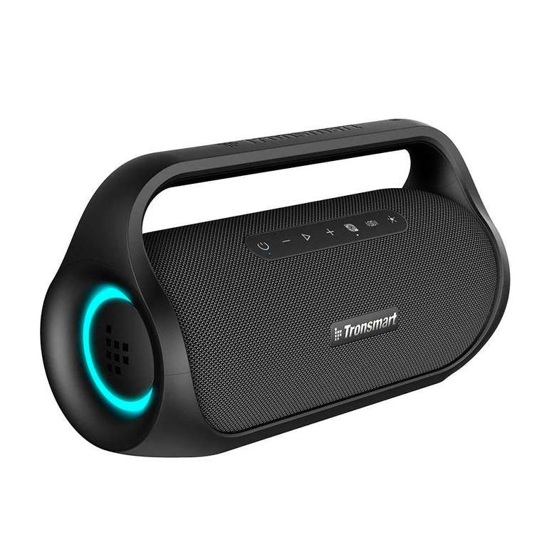 Tronsmart Bang MINI altavoz Bluetooth portátil con potencia de 50 W y resistencia al agua IPX6, 2 modos de luz LED, conexión Bluetooth 5.3,