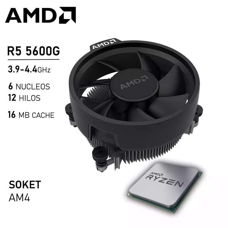 AMD Ryzen 5 5600G, con Wraith Stealth Cooler