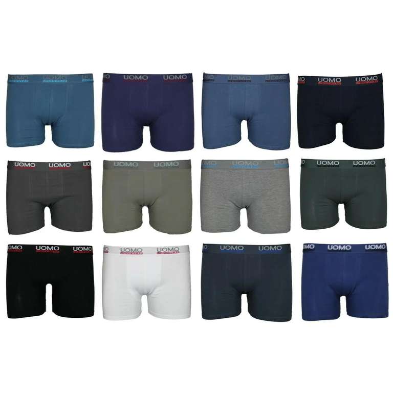 Pack de 12 Uds Underwear CALZONCILLOS BOXER UOMO Underwear Slip caballero ropa interior Calzon M-L-XL-XXL- XXXL