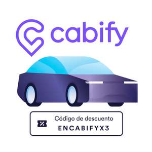 CABIFY - Consigue 3 viajes con 30% de descuento (Nuevos Usuarios)