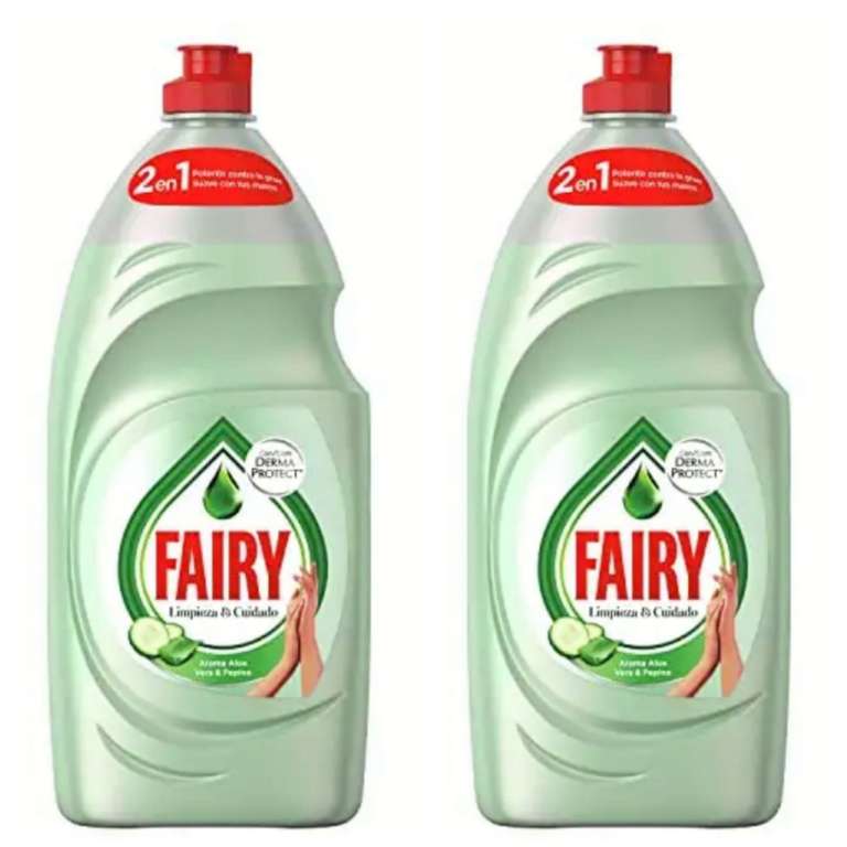 2x Fairy Limpieza y Cuidado aloe vera y pepino, protección de la dermis beneficia la piel y combate la grasa, 2x 1015 ml [3'35€/ud]