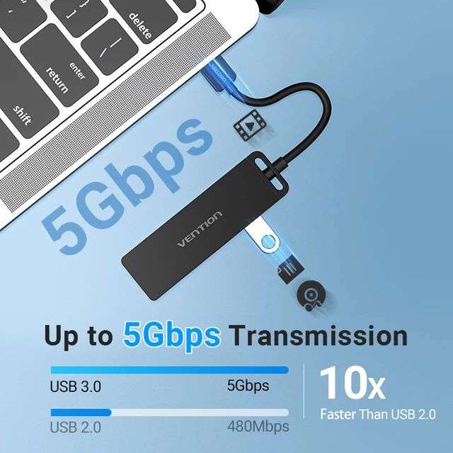Vention-Hub USB 2.0 para ordenador