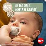 NUK for Nature chupete | 18-36 meses | Chupetes de caucho sostenibles | fabricado con materias primas 98 % naturales | Sin BPA | 2 uds
