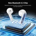 Auriculares Inalámbricos Inalambricos Bluetooth 5.3 con 4 Micrófono,Cascos Inalambricos 36Hr de Uso Ininterrumpido,IPX7 Impermeables