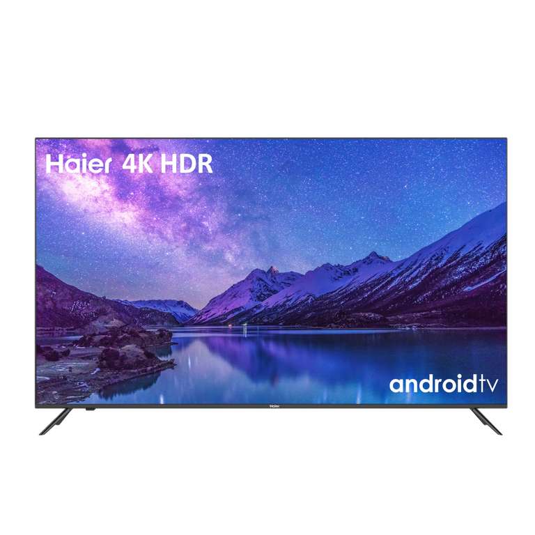 TV LED 65a - Haier H65K702UG, Smart TV (Android TV), HDR 4K, Direct LED, Dolby Audio, Smart remote control, Certificado dbx-tv, Negro