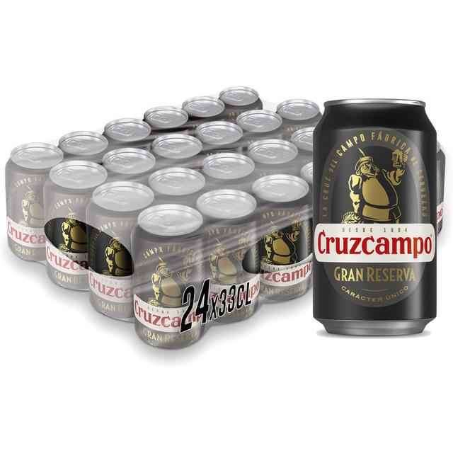 Cruzcampo cerveza gran reserva lata 33 cl pack 24 unidades.