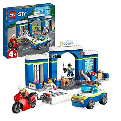 LEGO 60370 City Persecución en la Comisaría de Policía con Cárcel