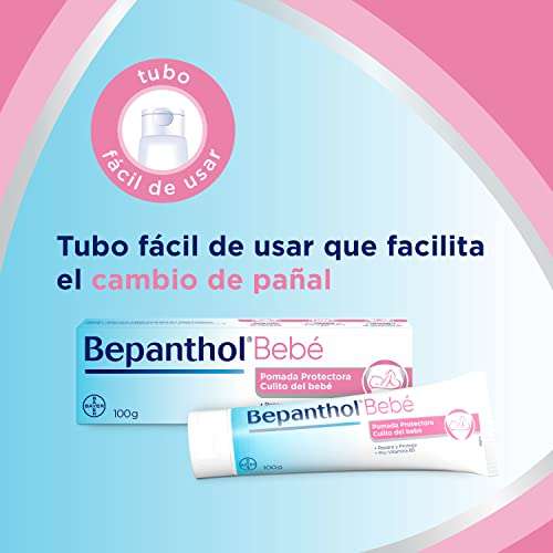 Bepanthol Bebé Pomada Protectora con Pro-Vitamina B5 para Proteger y Cuidar la Delicada Piel del Culito del Bebé, Formato Ahorro 2 x 100 g