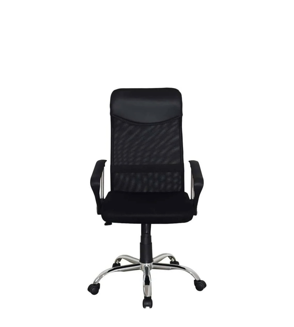 Silla de Oficina Ejecutiva MITSAI Roma II Negra (Brazos Fijos - Malla)