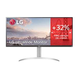 Monitor - LG 34WQ650-W, 34", FHD, 5ms (GTG), 56/61 Hz, HDMI x1, DisplayPort, USB-C, Auriculares, Blanco High Glossy.