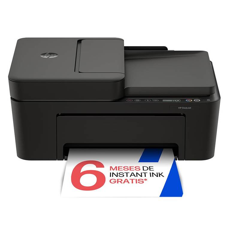 HP DeskJet 4320, Impresora Multifunción de Inyección de Tinta a Color, Inalámbrica, Wi‑Fi Doble Banda, App Smart, 6 Meses Instant Ink, Negro