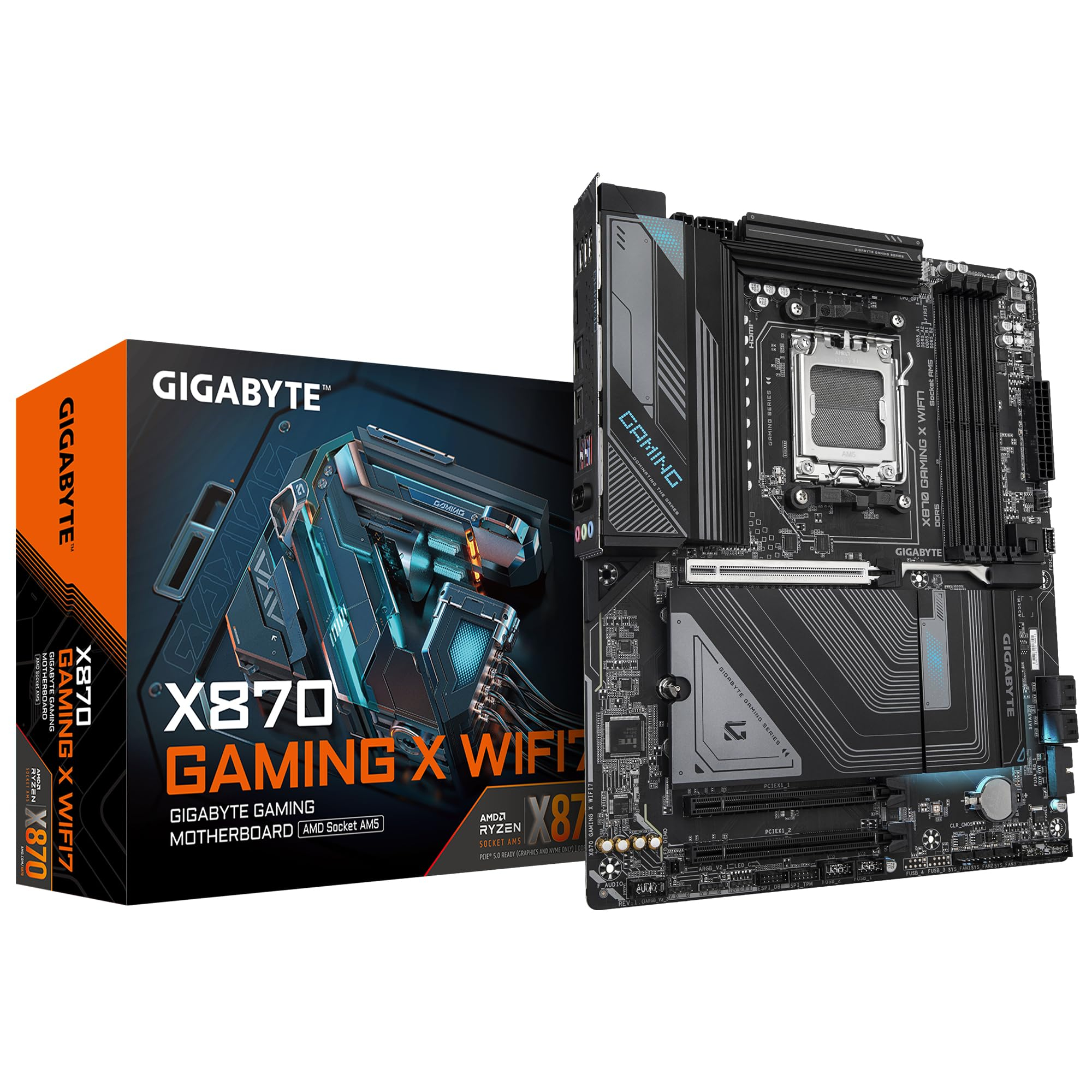 Placa Base GIGABYTE X870 Gaming X WIFI7 (AMD Socket AM5 | DDR5 | PCIe 5.0 | USB4 | WiFi 7)