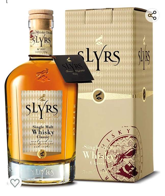 Slyrs Single Malt Whisky con paquete regalo - 1 x 0.7 l