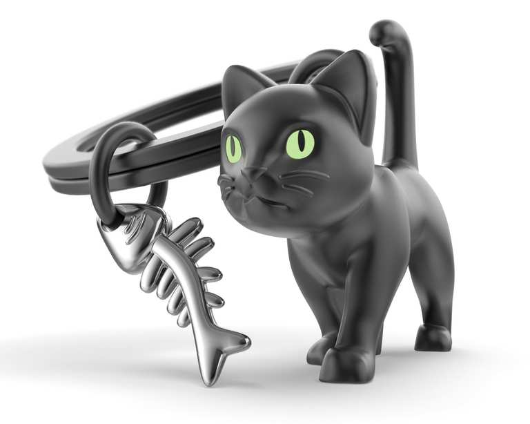 Imagen de METALMORPHOSE Llavero Gato Negro |