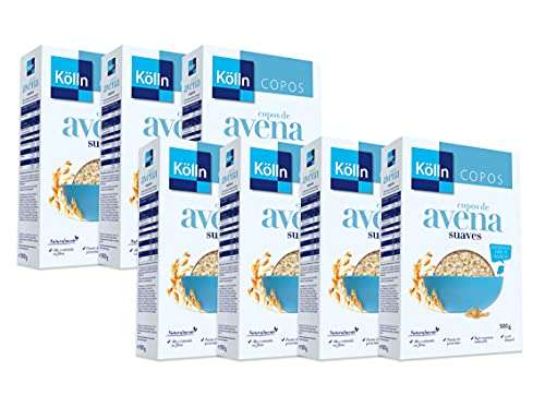 Kölln - Copos De Suave, Cereales Integrales, De Finos, Integral, Alto Contenido De Fibra - Pack De 7 X 500 G, Avena