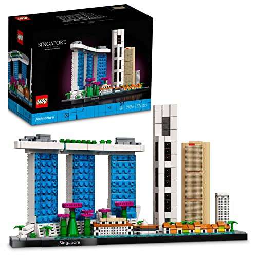 LEGO 21057 Architecture Singapur Set de Construcción Maqueta para Construir, Colección de Ciudades
