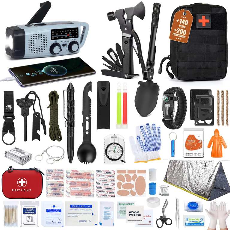 Imagen de Kit Supervivencia 140 en 1 Equipo