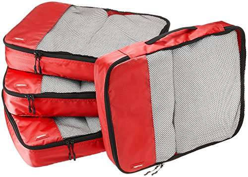 Amazon Basics - Bolsas de equipaje grandes (4 unidades)