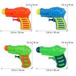 12 x pistola de agua de plástico para niños juego (color aleatorio).