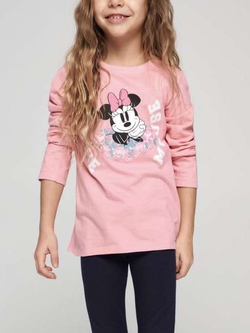 Camiseta infantil Minnie Mouse. Tallas en altura de 98 a 128cm.