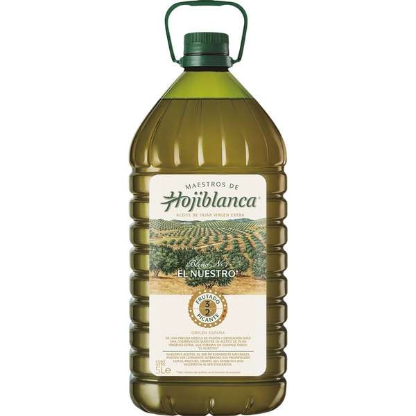 MAESTROS DE HOJIBLANCA El Nuestro aceite de oliva virgen extra garrafa 5 l