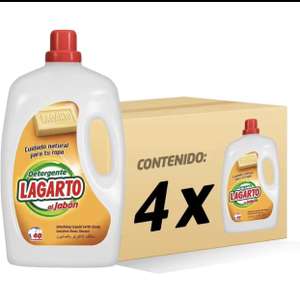 Largarto Detergente 55 lavados x4